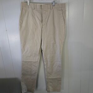 Express Chino Pants Mens 32x32 Tan Good Extra Slim Fit Khaki Dress Slacks